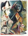 Pierrot y Arlequín 1972 cubismo Pablo Picasso